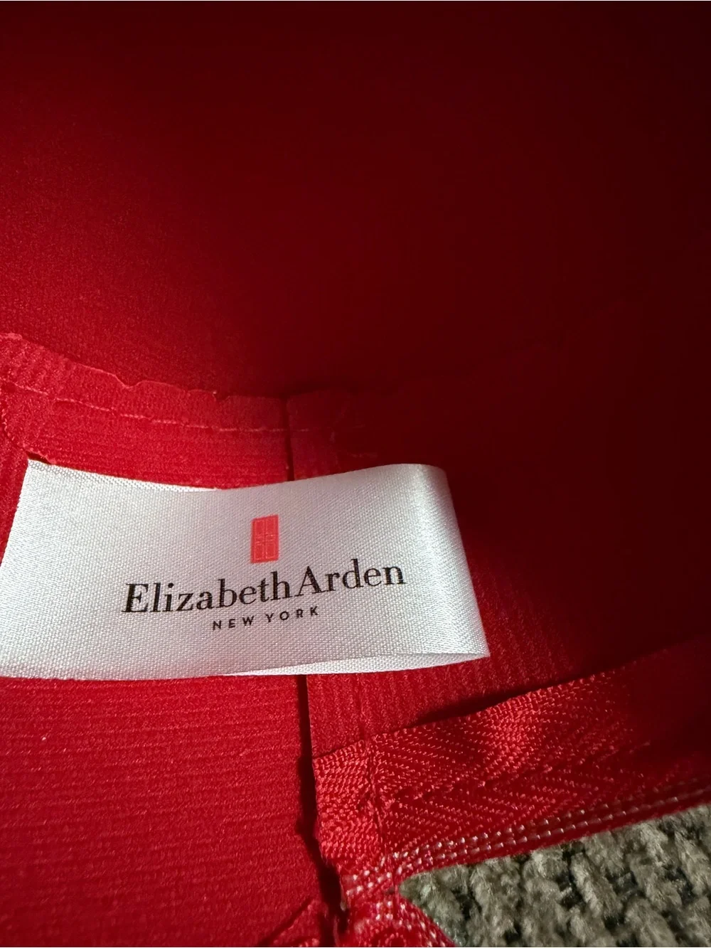 Elizabeth Arden Red Cosmetic Pouch with Embossed Logo